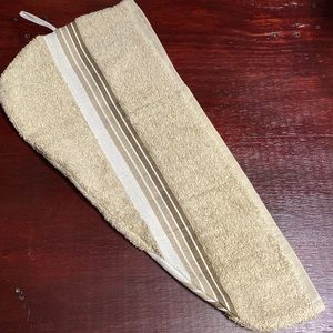 Handmade Tan Turbin Twist Hair Towels